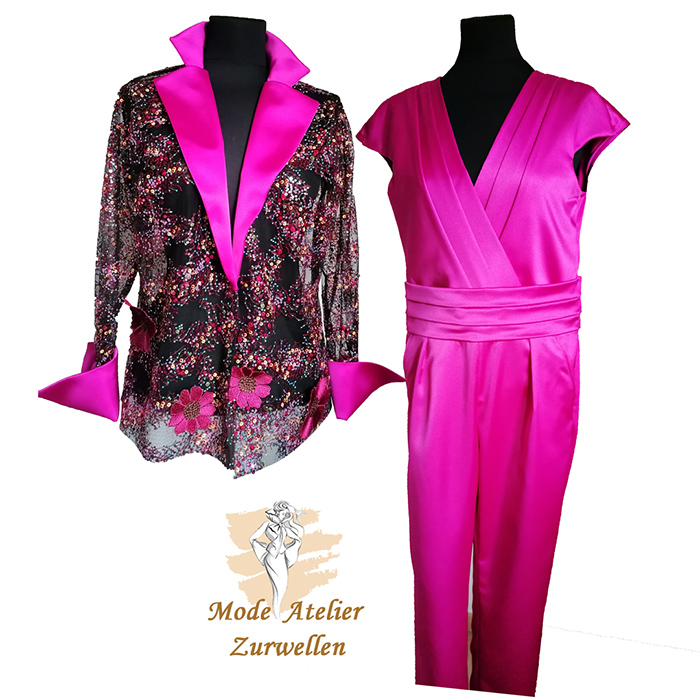 Pink jumpsuit-I